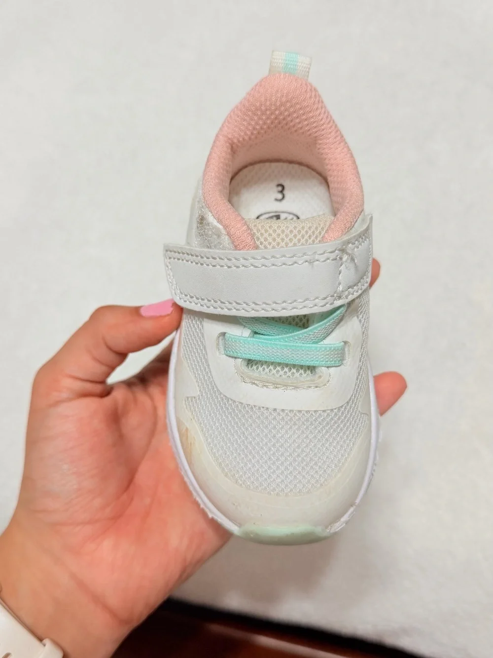 Baby & Walker White Pink Mint Lightweight Sneaker